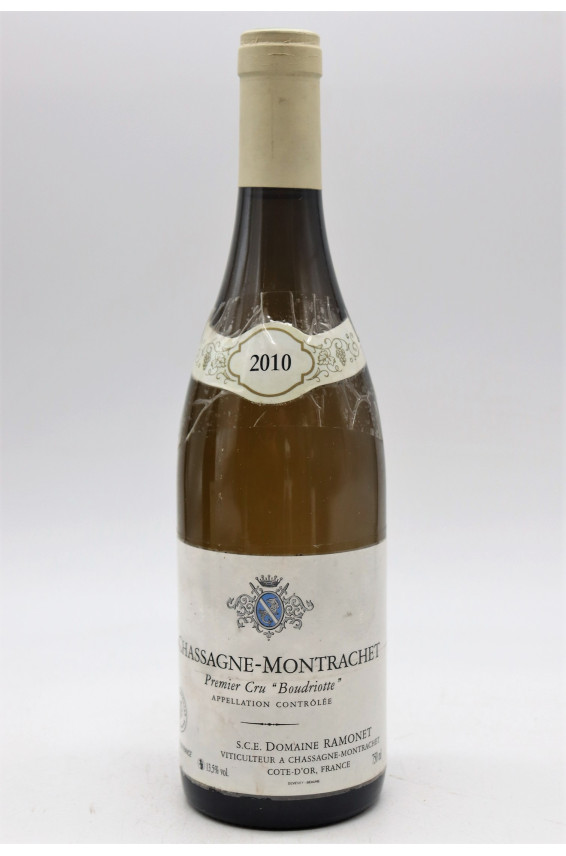 Ramonet Chassagne Montrachet 1er cru Boudriottes 2010 blanc