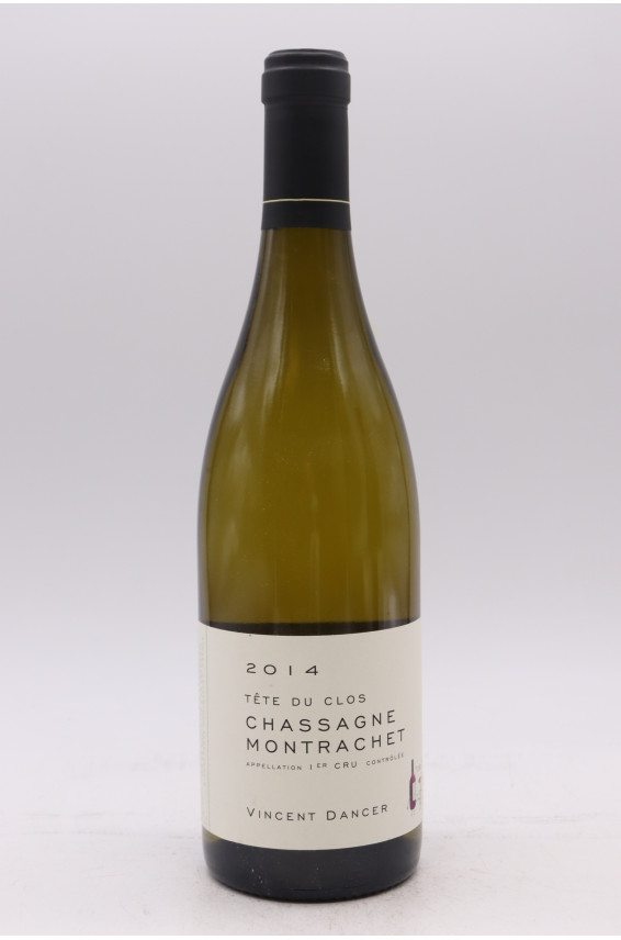 Vincent Dancer Chassagne Montrachet 1er cru Tête du Clos 2014