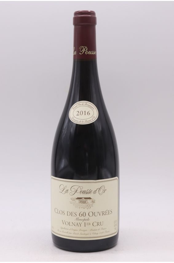 Domaine de la Pousse d'Or Volnay 1er Cru Clos des 60 Ouvrées Monopole 2016