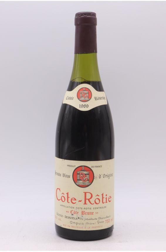 Gentaz Dervieux Côte Rôtie Côte Brune 1989 - PROMO -5% !