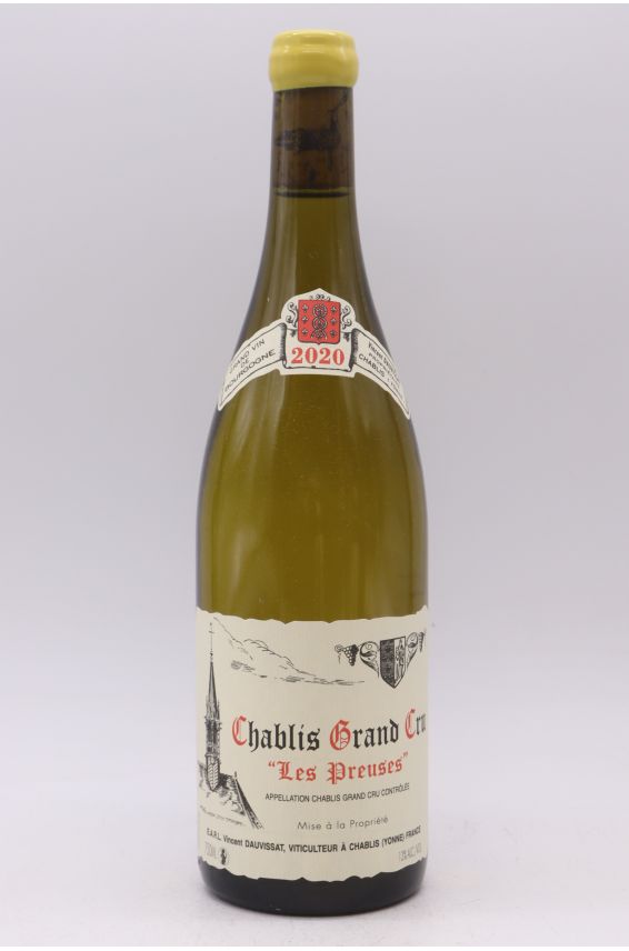 Vincent Dauvissat Chablis Grand cru Les Preuses 2020