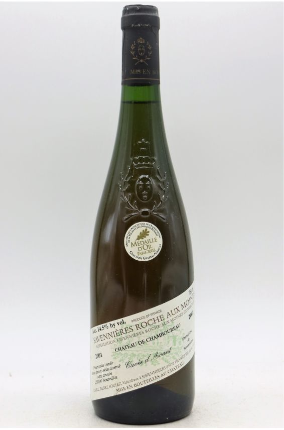 Château de Chamboureau Savennières Roche aux Moines Cuvée d'Avant 2001