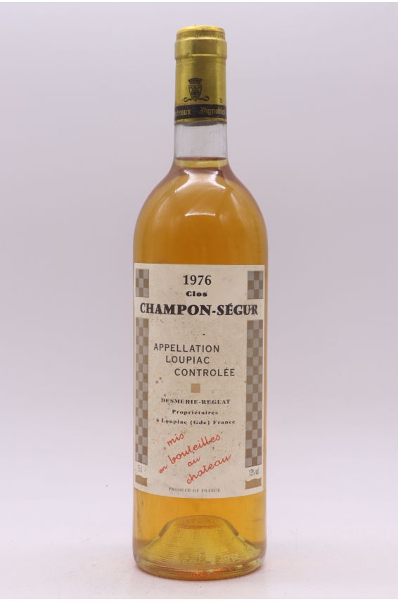 Desmerie Reglat Loupiac Clos Champon Ségur 1976