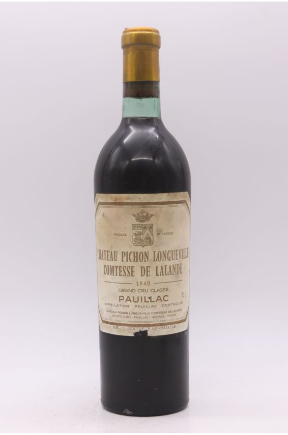 Pichon Longueville Comtesse de Lalande 1940 - PROMO -10% !