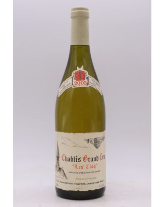 Vincent Dauvissat Chablis Grand cru Les Clos 2003