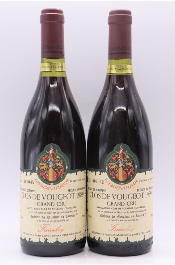 Faiveley Clos Vougeot Tastevinage 1989