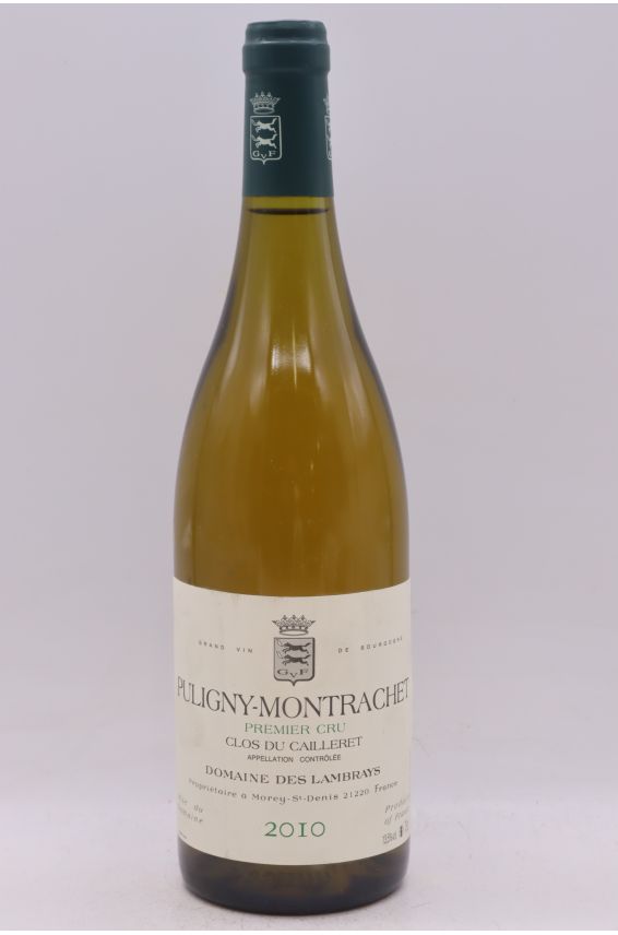 Domaine des Lambrays Puligny Montrachet 1er cru Clos du Cailleret 2010