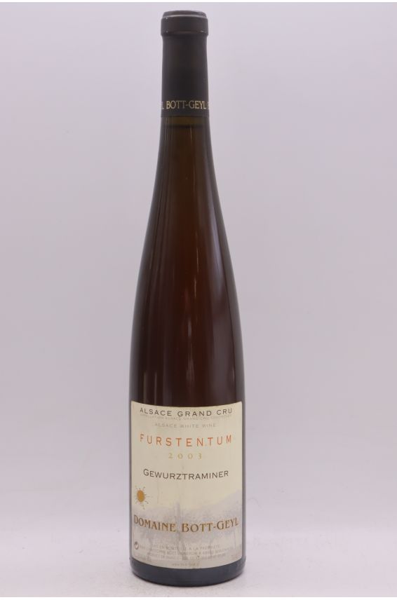 Bott Geyl Alsace Grand Cru Gewurztraminer Furstentum 2003