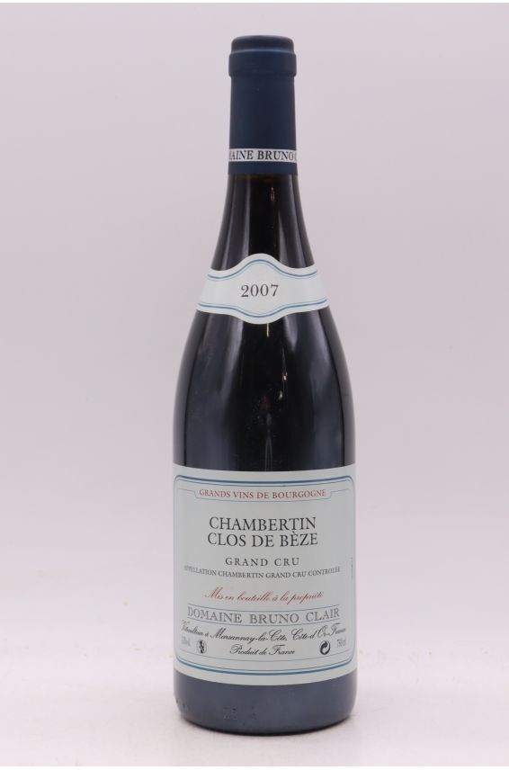 Bruno Clair Chambertin Clos de Bèze 2007