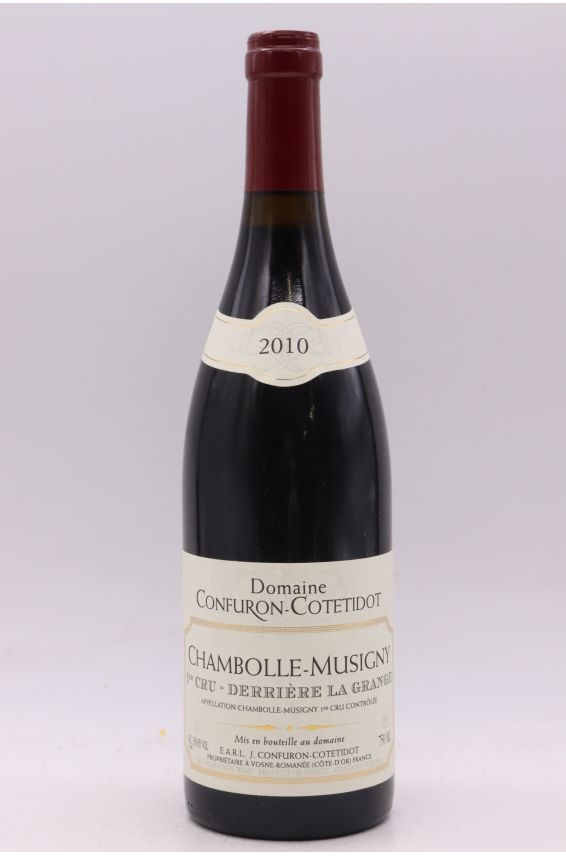 Confuron Cotetidot Chambolle Musigny 1er cru Derrière la Grange 2010