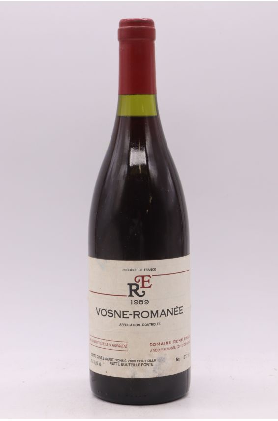 René Engel Vosne Romanée 1989