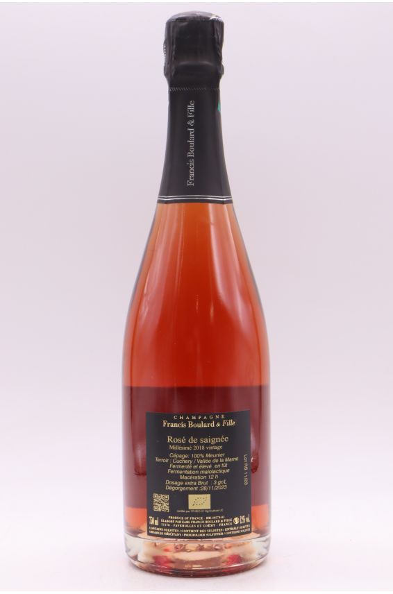 Françis Boulard & Fille Rosé de Saignée Extra Brut 2018