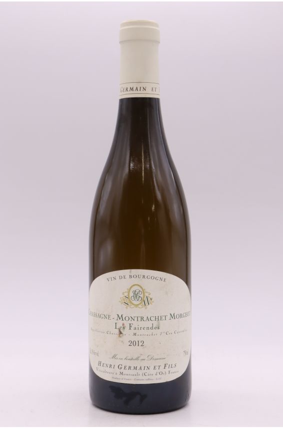 Henri Germain Chassagne Montrachet 1er cru Morgeot Les Fairandes 2012