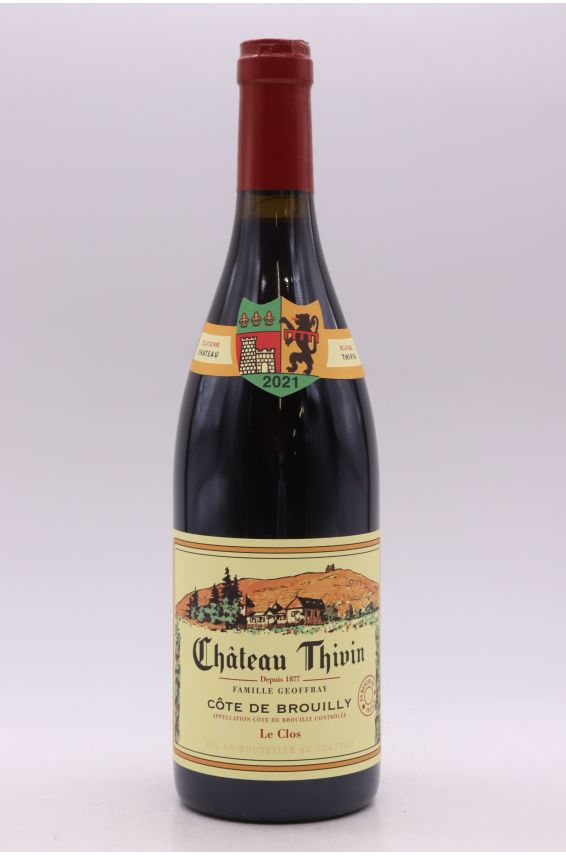 Château Thivin Côte de Brouilly Le Clos 2021