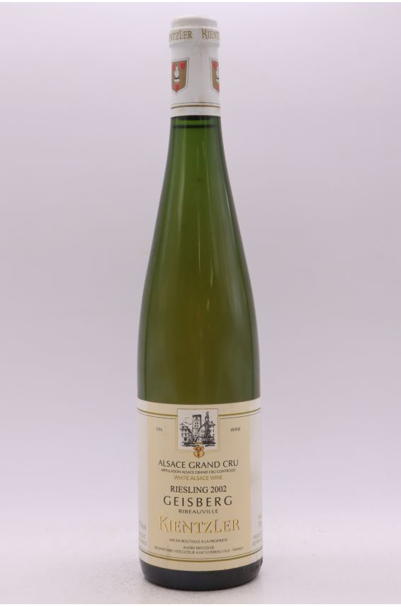 Kientzler Alsace Grand Cru Riesling Geisberg 2002