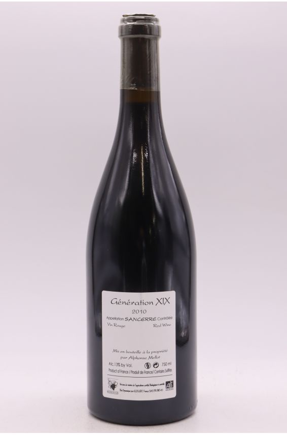 Alphonse Mellot Sancerre Génération XIX 2010 rouge