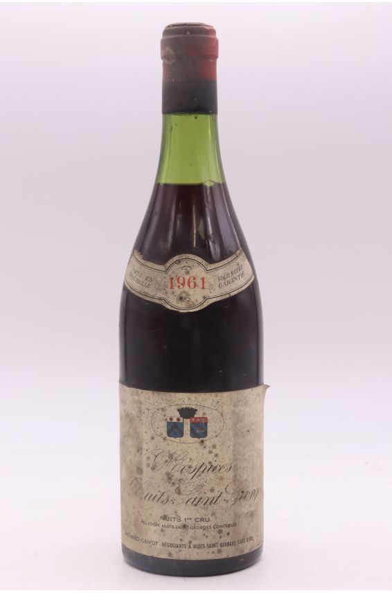 Hospices de Nuits Moillard Grivot Nuits Saint Georges 1er cru 1961 - PROMO -10% !