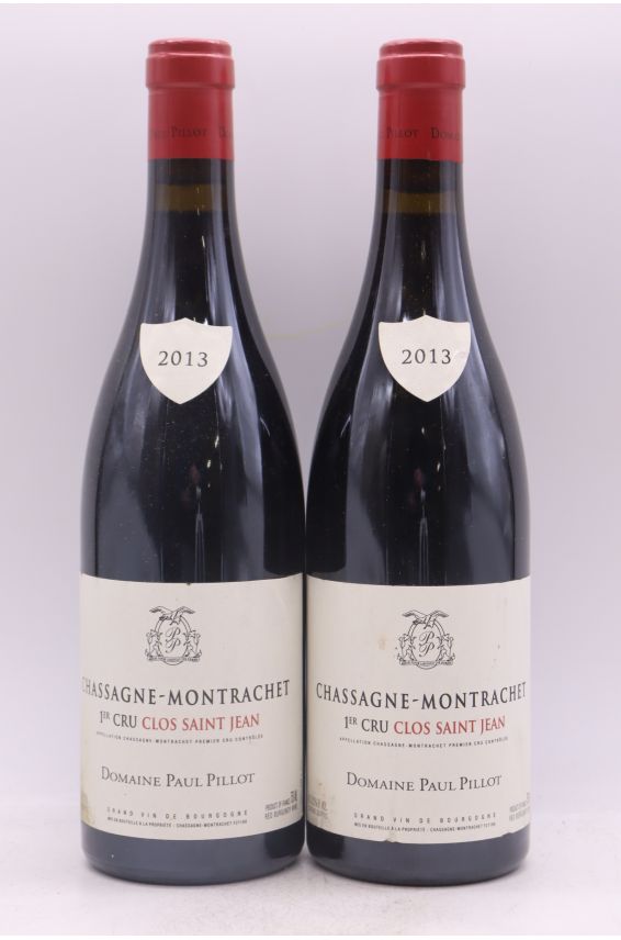 Paul Pillot Chassagne Montrachet 1er cru Clos Saint Jean 2013 rouge