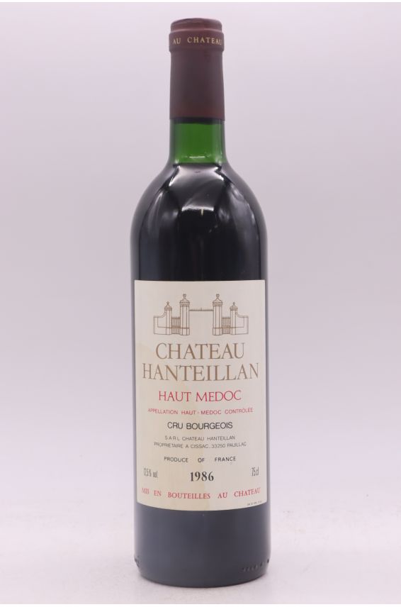 Château Hanteillan cru Bourgeois 1986 - PROMO -5% !