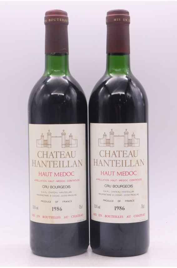 Château Hanteillan cru Bourgeois 1986 - PROMO -5% !