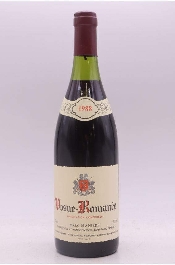 Marc Manière Vosne Romanée 1988