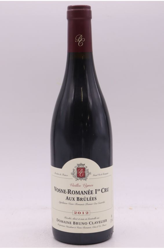 Bruno Clavelier Vosne Romanée 1er cru Aux Brûlées Vieilles Vignes 2012