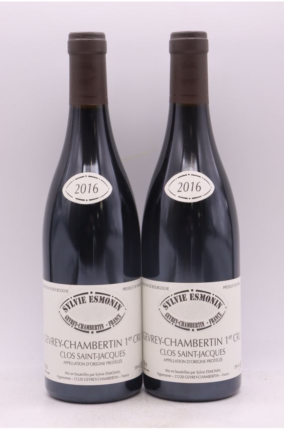 Sylvie Esmonin Gevrey Chambertin 1er cru Clos Saint Jacques 2016