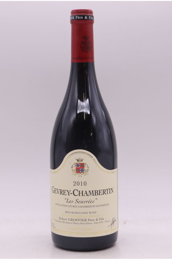 Robert Groffier Gevrey Chambertin Les Seuvrées 2010