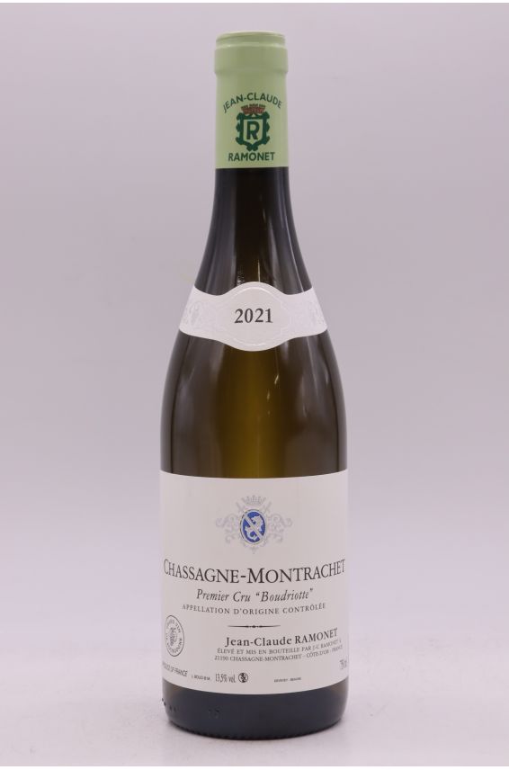 Ramonet Chassagne Montrachet 1er cru Boudriotte 2021 blanc