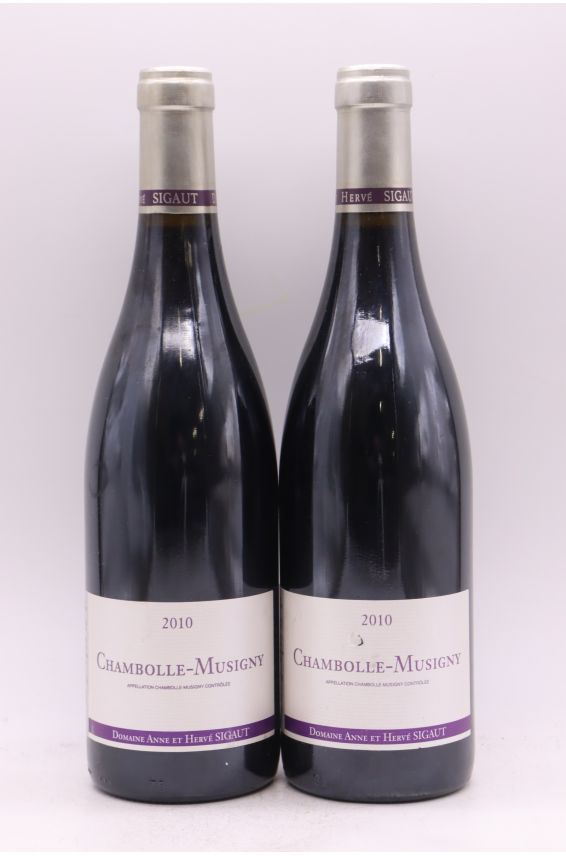 Hervé Sigaut Chambolle Musigny 2010