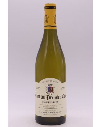Jean Paul Droin Chablis 1er cru Montmains 2020