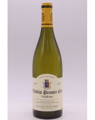 Jean Paul Droin Chablis 1er cru Vaillons 2020