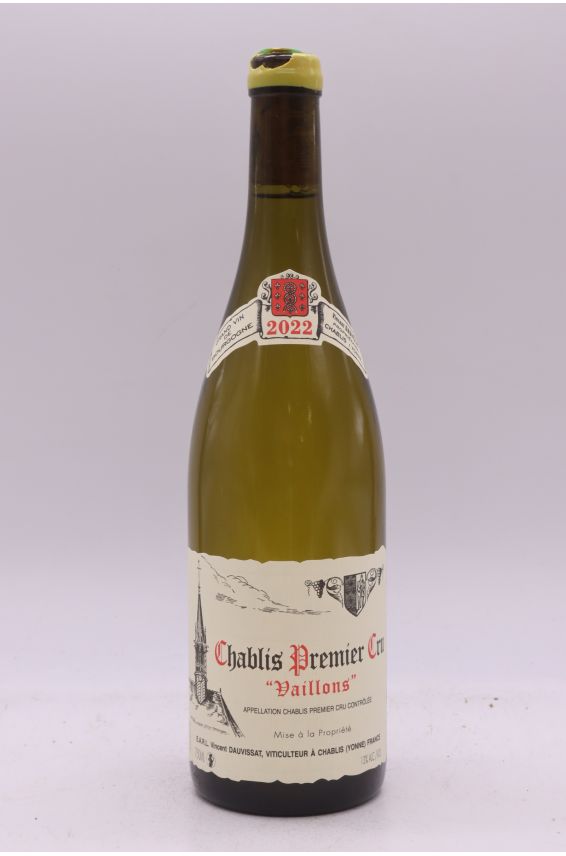 Vincent Dauvissat Chablis 1er cru Vaillons 2022