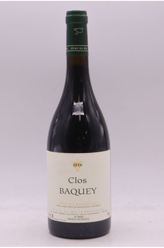 Elian Da Ros Clos Baquey 2016