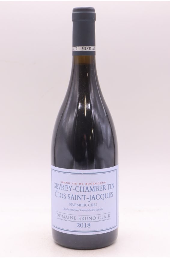 Bruno Clair Gevrey Chambertin 1er cru Clos Saint Jacques 2018