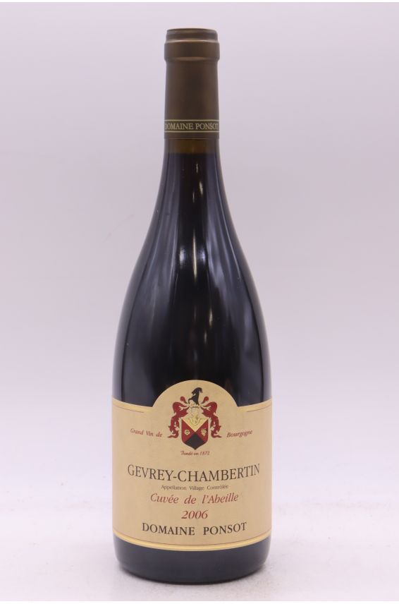 Ponsot Gevrey Chambertin Cuvée de l'Abeille 2006