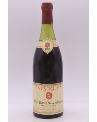 Faiveley Nuits Saint Georges 1er cru Clos de la Maréchale 1978 -10% DISCOUNT !