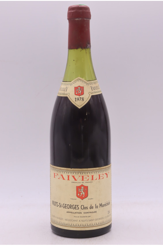 Faiveley Nuits Saint Georges 1er cru Clos de la Maréchale 1978 - PROMO -10% !