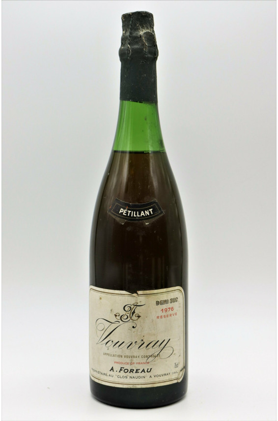 Foreau Vouvray Pétillant Réserve Demi Sec 1976