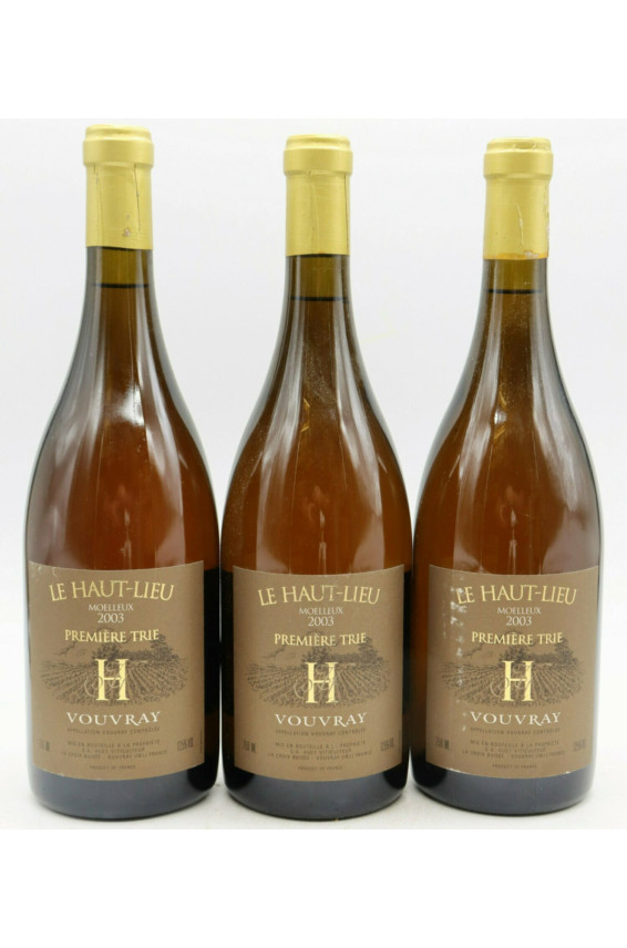 Huet Vouvray Haut Lieu Moelleux 1ère Trie 2003